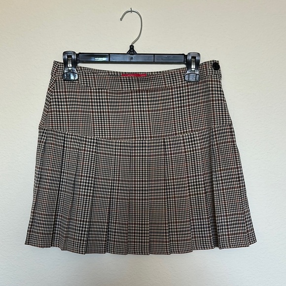 Dickies Plaid Pleated Mini Skirt - Picture 1 of 3